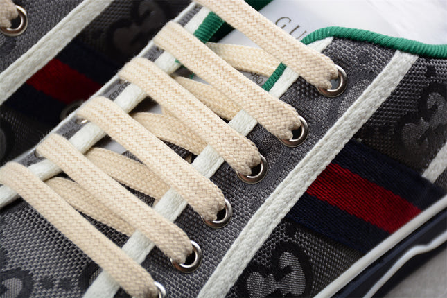 Gucci GG Supreme Canvas Tennis 1977 Sneaker – Grey & Navy