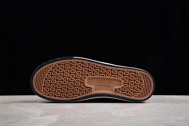 Gucci GG Supreme Canvas Tennis 1977 Sneaker – Grey & Navy