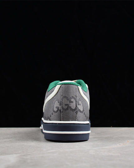 Gucci GG Supreme Canvas Tennis 1977 Sneaker – Grey & Navy