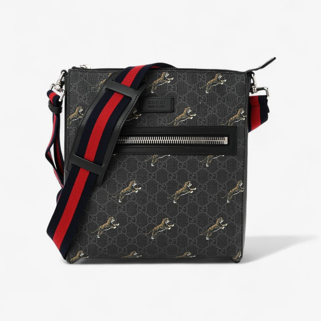 Gucci GG Supreme Messenger Bag – Black Tiger Print