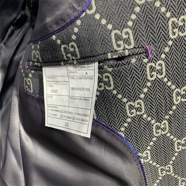 Gucci GG Supreme Pattern Tailored Blazer