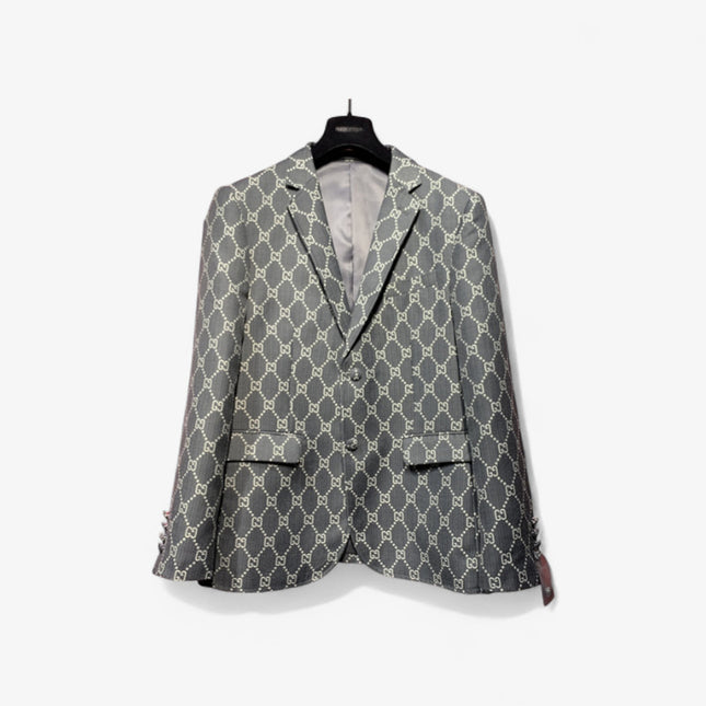 Gucci GG Supreme Pattern Tailored Blazer