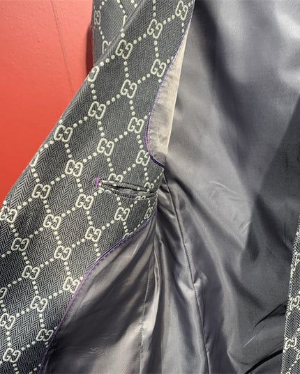 Gucci GG Supreme Pattern Tailored Blazer
