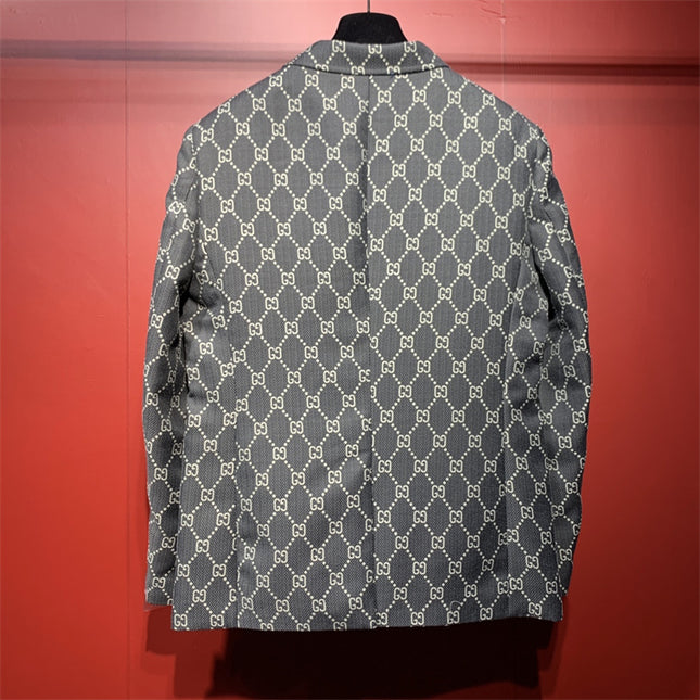 Gucci GG Supreme Pattern Tailored Blazer