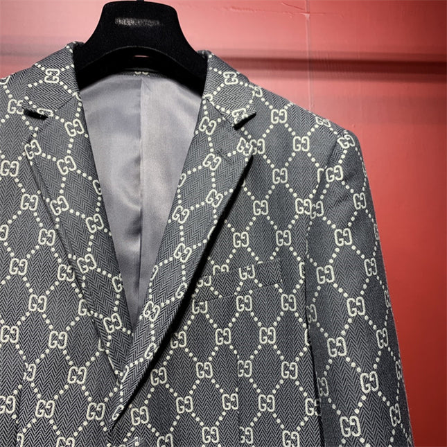 Gucci GG Supreme Pattern Tailored Blazer