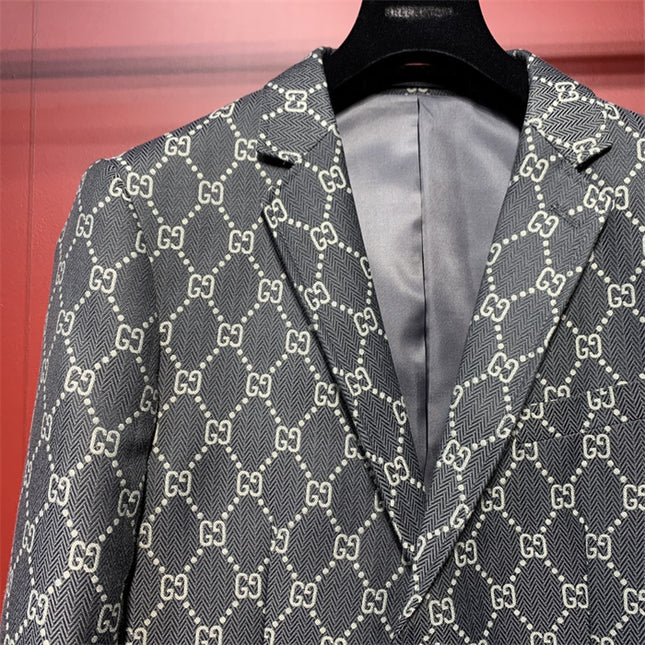 Gucci GG Supreme Pattern Tailored Blazer
