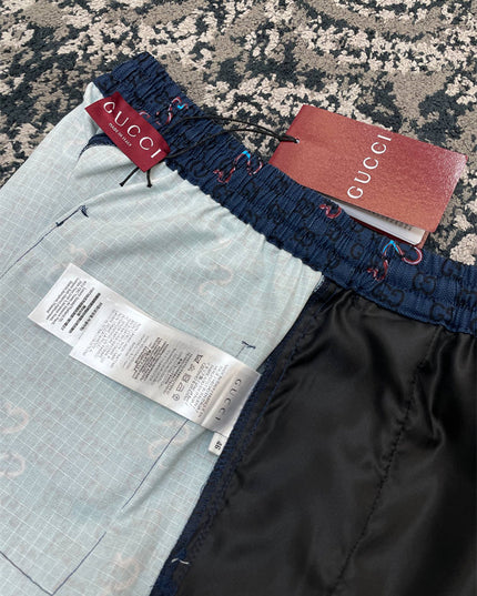 Gucci GG Supreme Snake‑Print Drawstring Shorts
