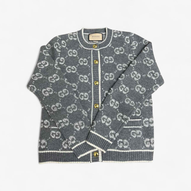 Gucci GG Wool Jacquard Cardigan Jacket