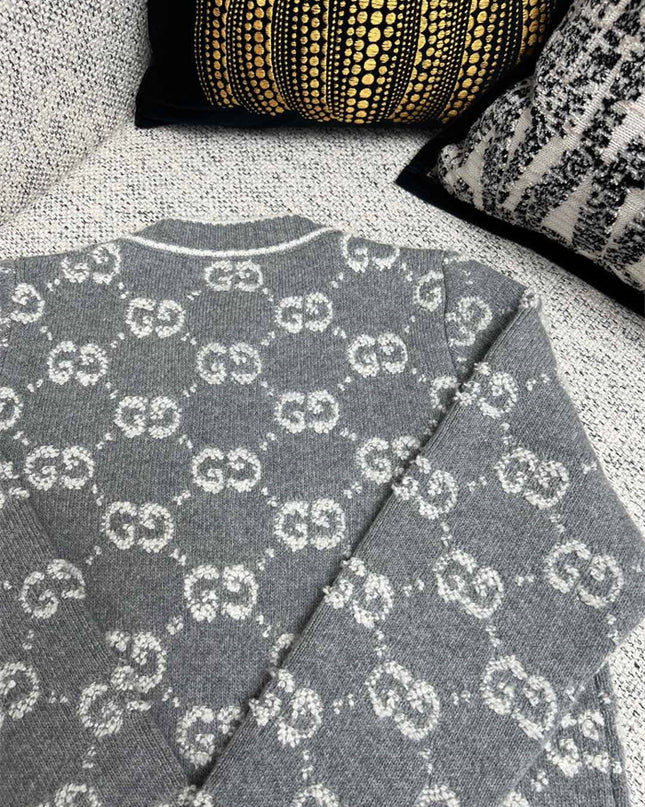 Gucci GG Wool Jacquard Cardigan Jacket