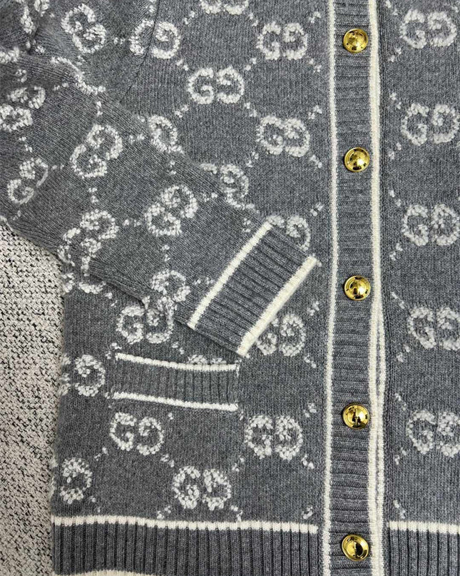 Gucci GG Wool Jacquard Cardigan Jacket