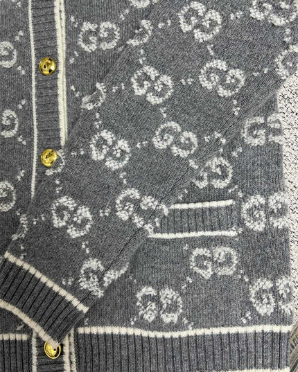 Gucci GG Wool Jacquard Cardigan Jacket