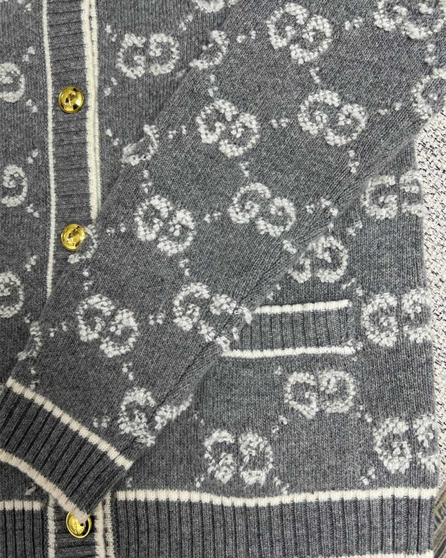 Gucci GG Wool Jacquard Cardigan Jacket