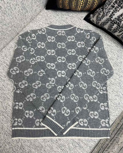 Gucci GG Wool Jacquard Cardigan Jacket