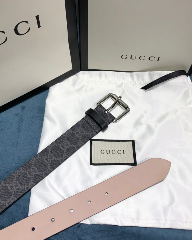 Gucci Gg Belt With Kingsnake Print 434520