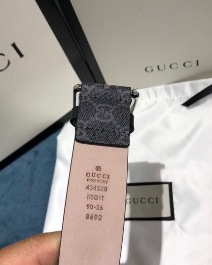 Gucci Gg Belt With Kingsnake Print 434520