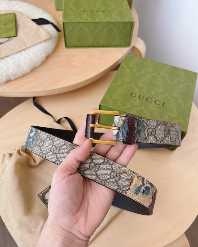 Gucci Gg Carnation Print Belt – 677534