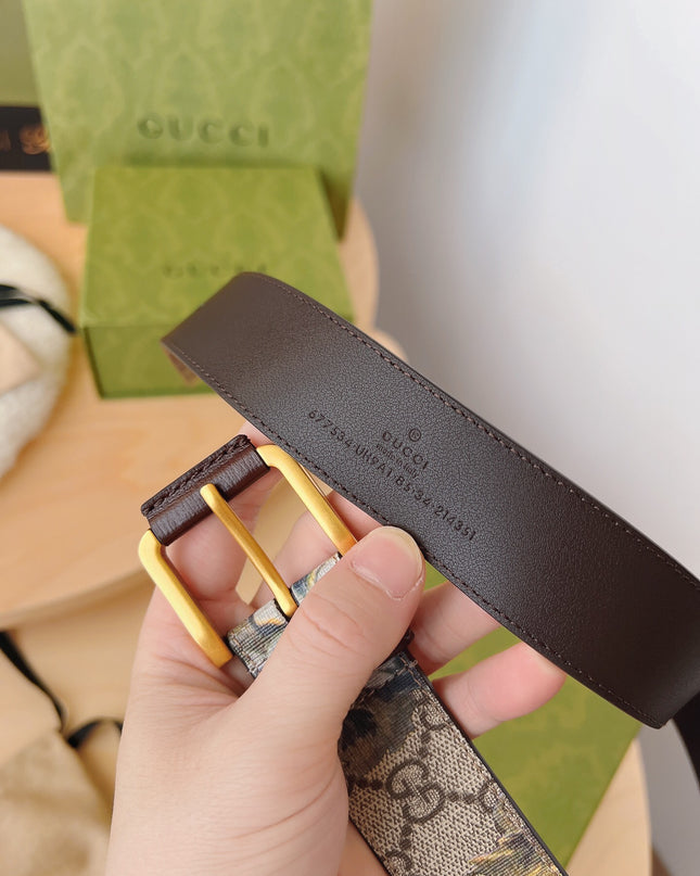 Gucci Gg Carnation Print Belt – 677534