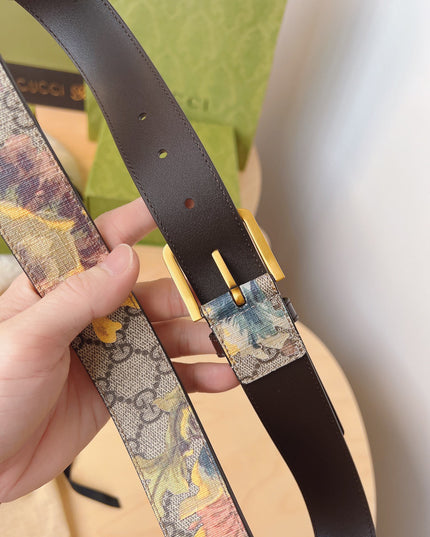 Gucci Gg Carnation Print Belt – 677534