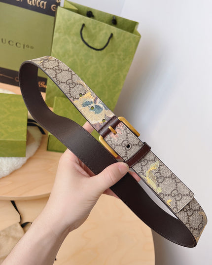 Gucci Gg Carnation Print Belt – 677534