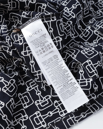 Gucci Gg Cotton Piqué Jacquard Polo Shirt
