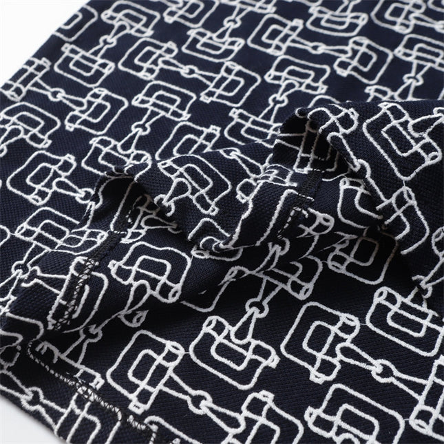 Gucci Gg Cotton Piqué Jacquard Polo Shirt