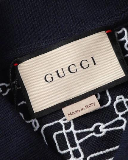 Gucci Gg Cotton Piqué Jacquard Polo Shirt