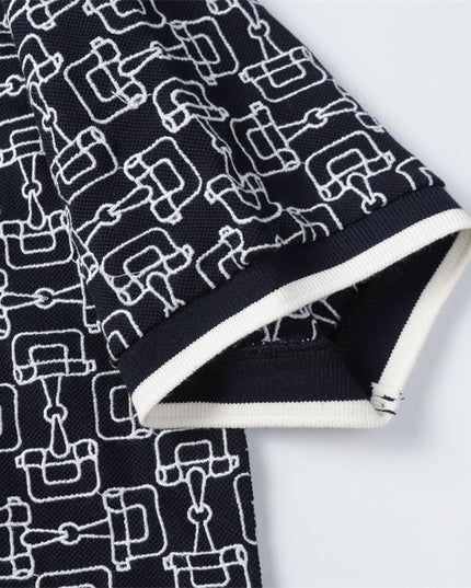 Gucci Gg Cotton Piqué Jacquard Polo Shirt