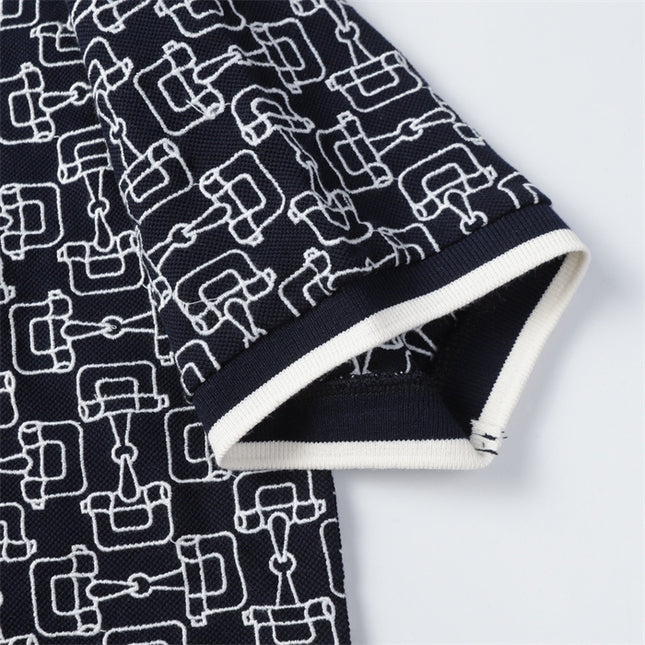 Gucci Gg Cotton Piqué Jacquard Polo Shirt