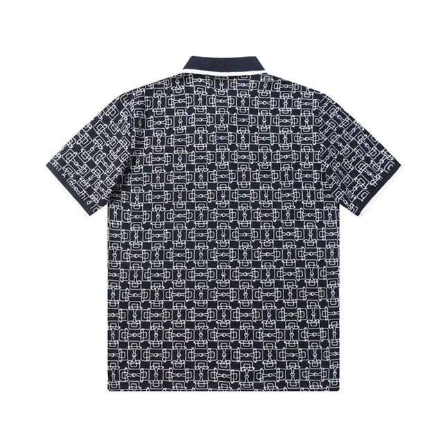 Gucci Gg Cotton Piqué Jacquard Polo Shirt