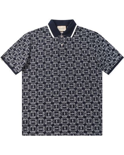 Gucci Gg Cotton Piqué Jacquard Polo Shirt
