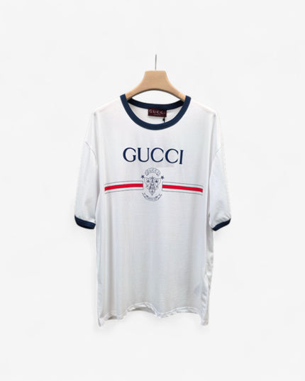Gucci Gg Logo Ringer Style T‑shirt