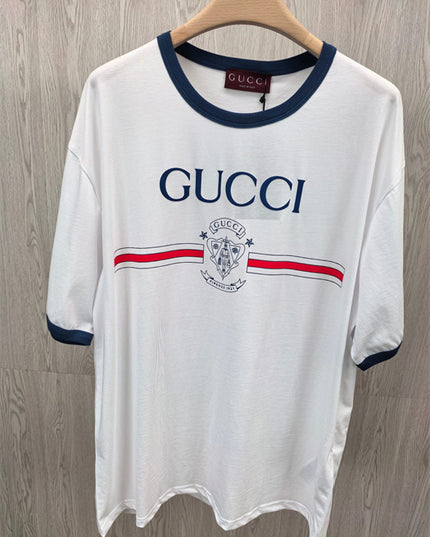 Gucci Gg Logo Ringer Style T‑shirt