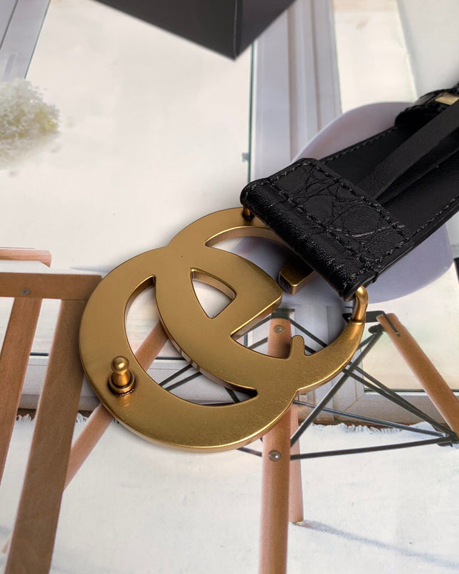 Gucci GG Marmont Caiman Belt With Shiny Buckle 406831