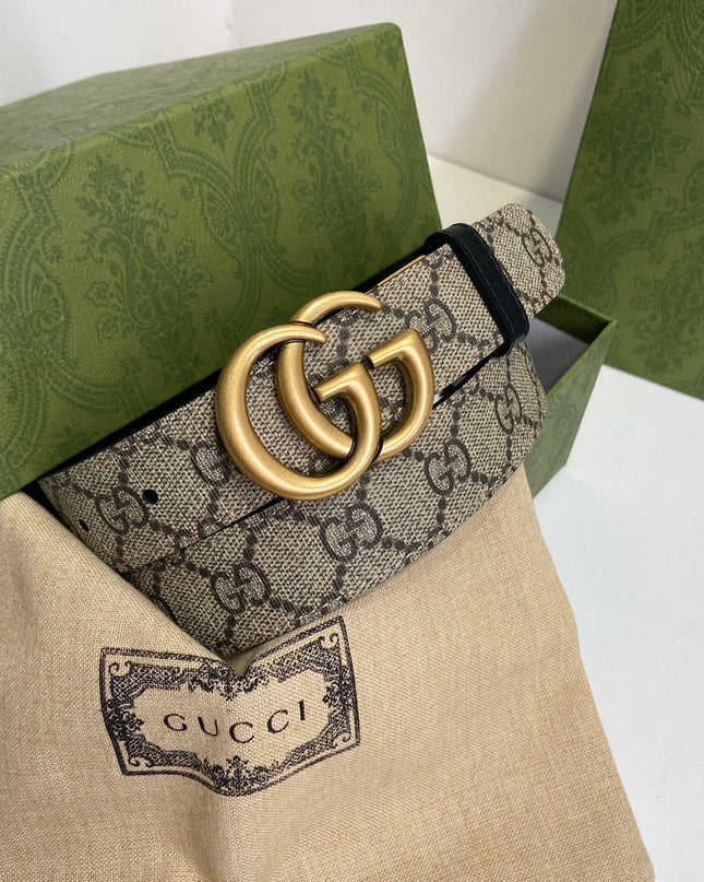 Gucci GG Marmont Reversible Belt 659417 - Black Leather