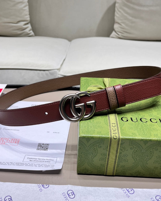 Gucci Gg Marmont Reversible Thin Belt – 643847