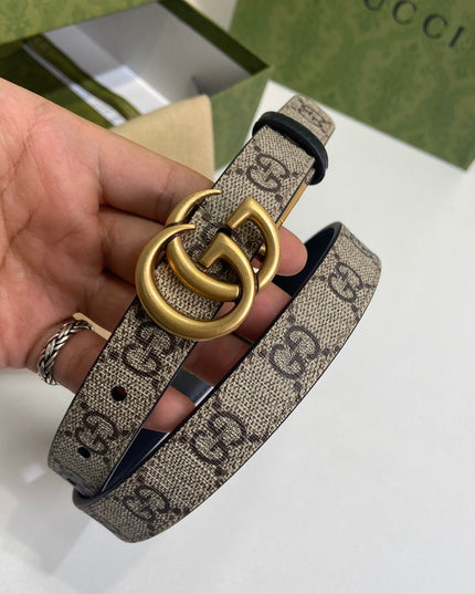 Gucci Gg Marmont Reversible Thin Belt – 659418