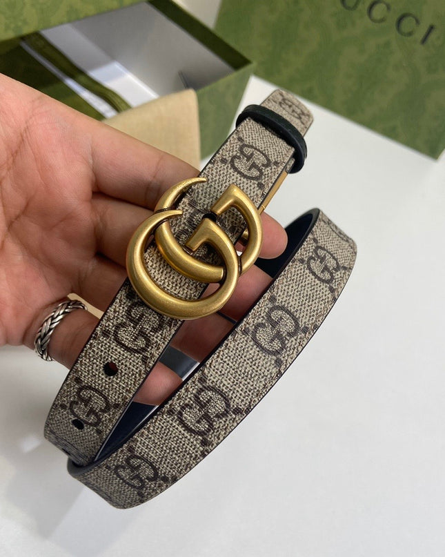 Gucci Gg Marmont Reversible Thin Belt – 659418