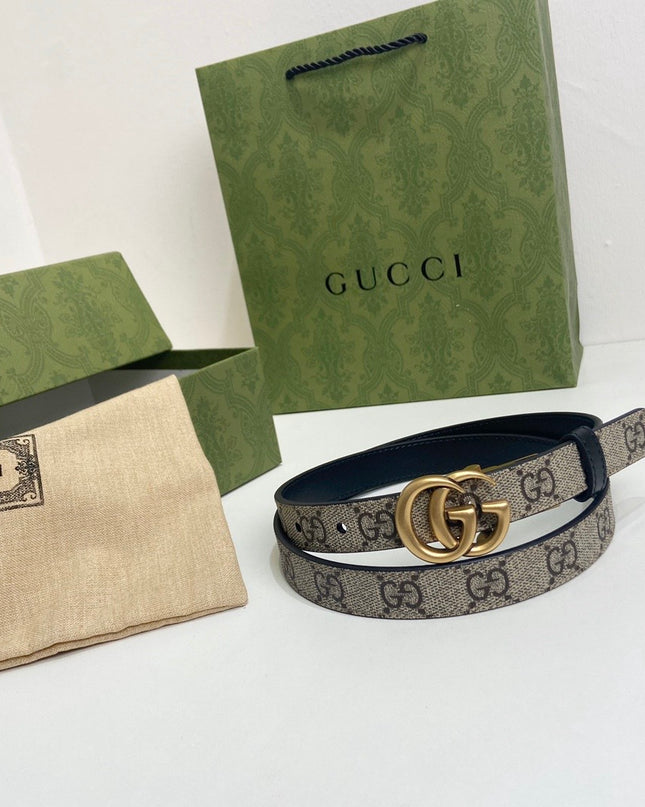 Gucci Gg Marmont Reversible Thin Belt – 659418