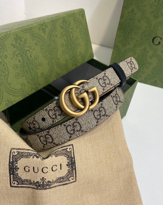 Gucci Gg Marmont Reversible Thin Belt – 659418