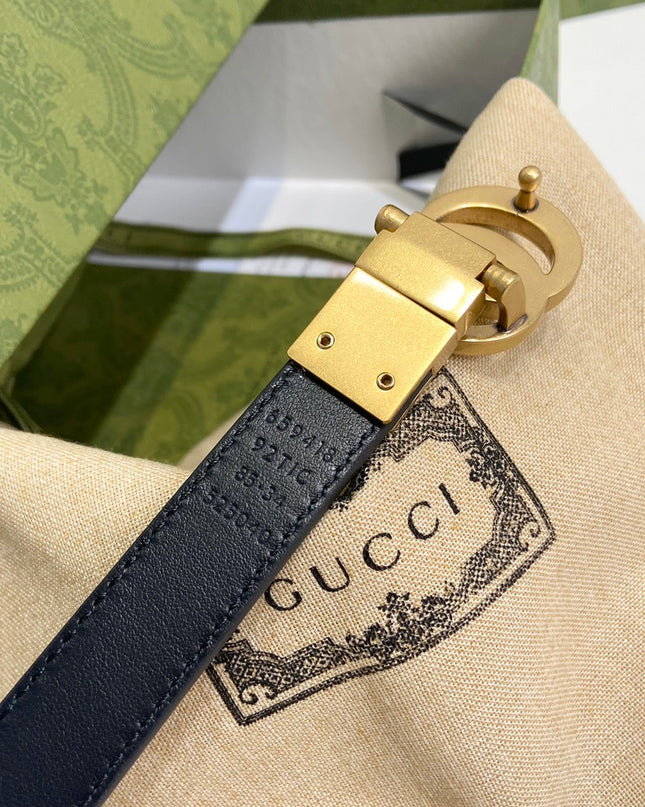 Gucci Gg Marmont Reversible Thin Belt – 659418