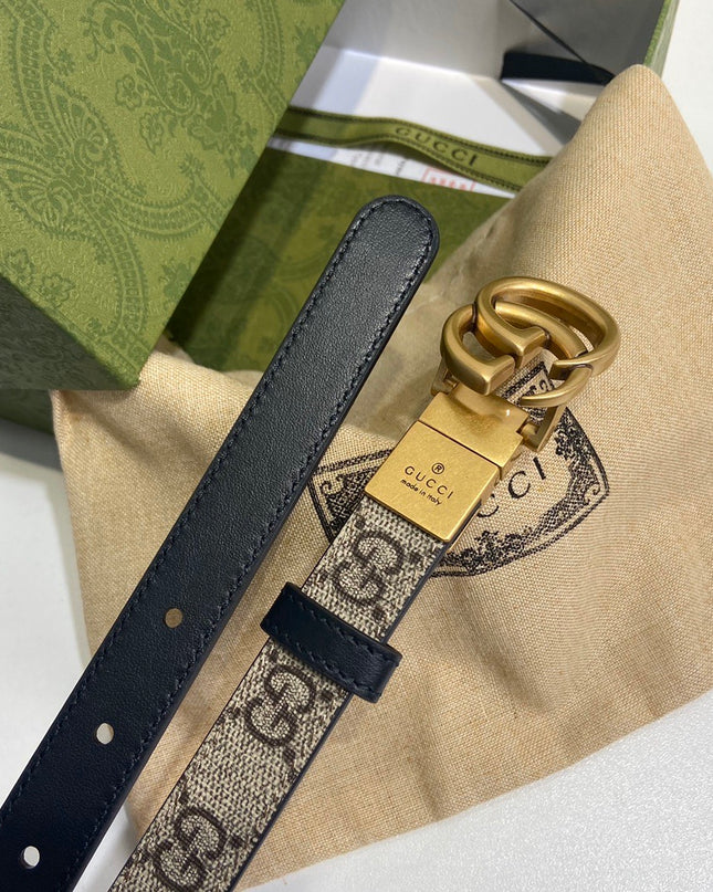 Gucci Gg Marmont Reversible Thin Belt – 659418