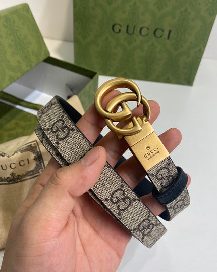 Gucci Gg Marmont Reversible Thin Belt – 659418
