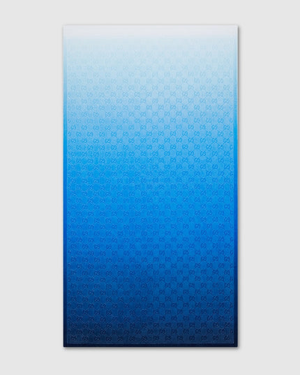 Gucci Gradient Blue GG Cotton Beach Towel