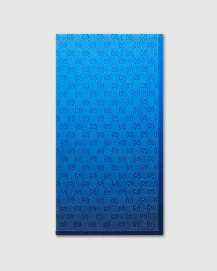 Gucci Gradient Blue GG Cotton Beach Towel