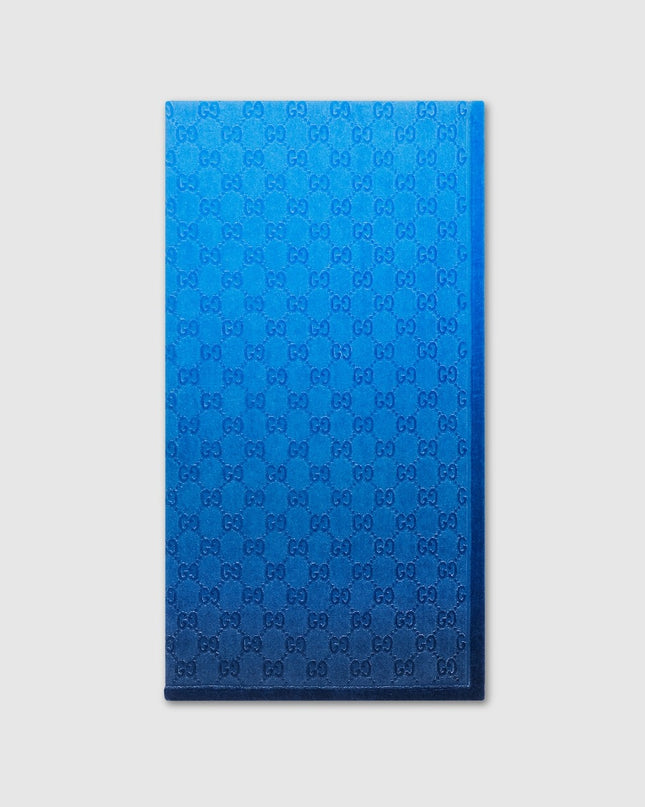 Gucci Gradient Blue GG Cotton Beach Towel