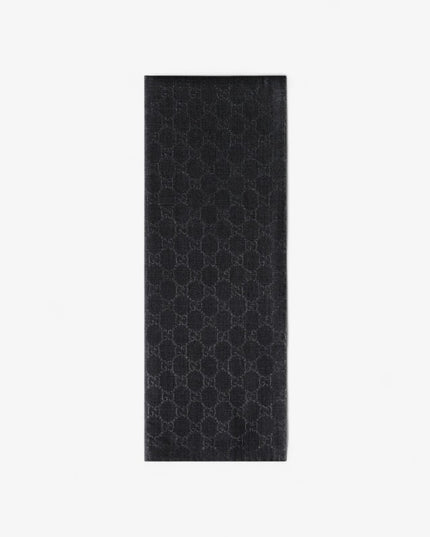 Gucci Gradient GG Wool & Silk Jacquard Stole – Grey