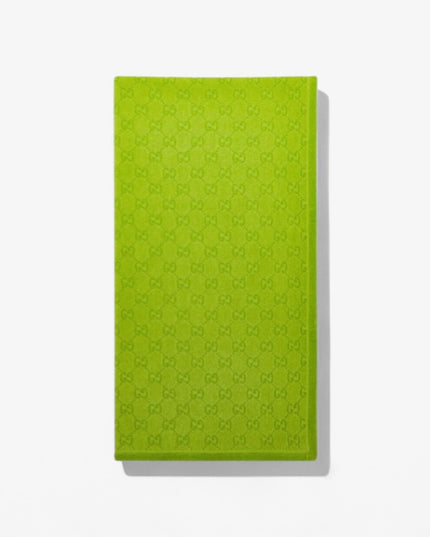 Gucci Gradient Green GG Cotton Beach Towel