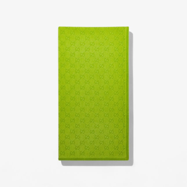 Gucci Gradient Green GG Cotton Beach Towel