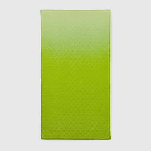 Gucci Gradient Green GG Cotton Beach Towel