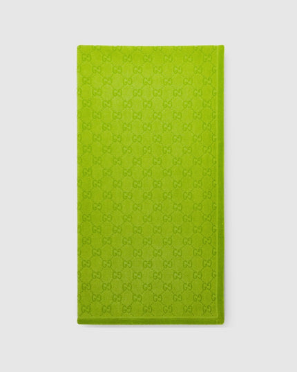 Gucci Gradient Green GG Cotton Beach Towel